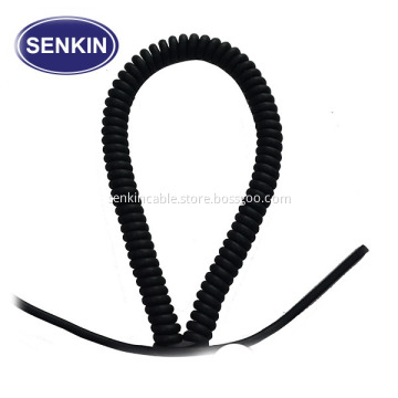 Oil Resistance PU Spiral Micro USB Cable